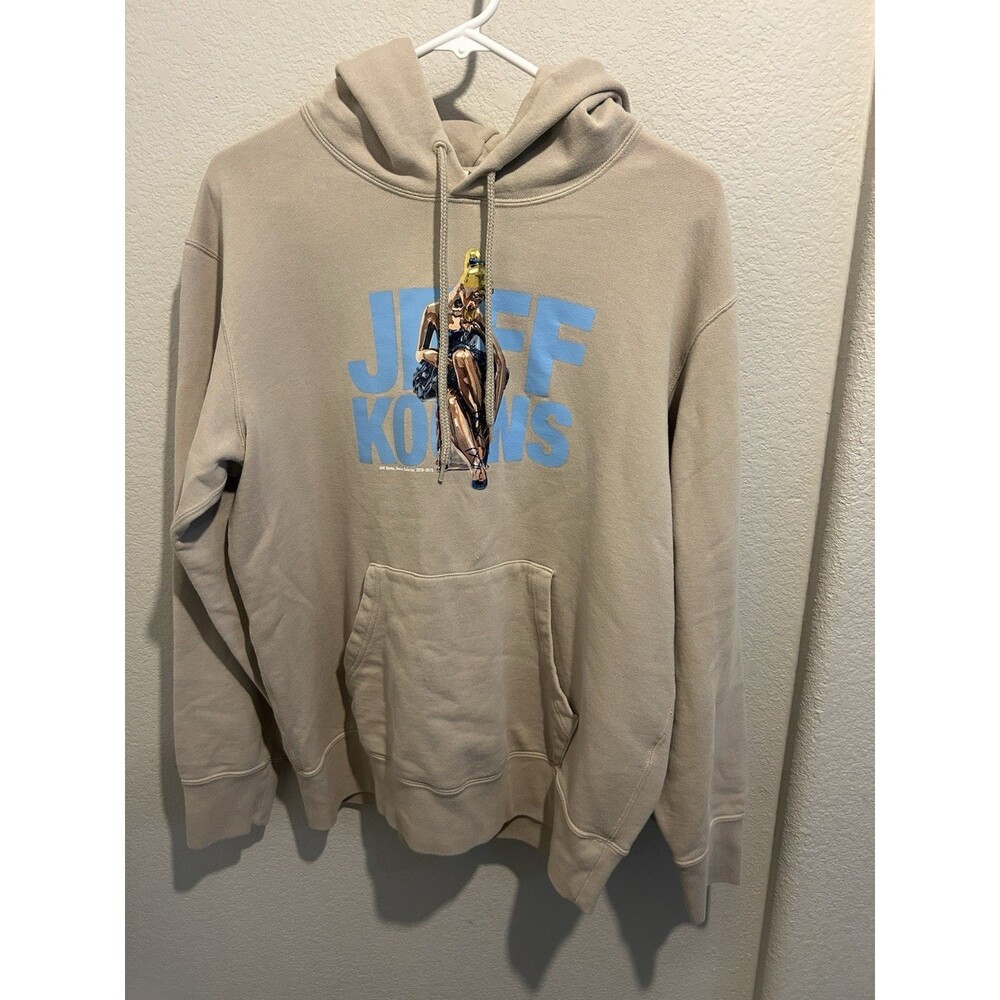 Uniqlo x Jeff Koons Hoodie Adult Large Ballerina Graphic Sweatshirt Beige Size L